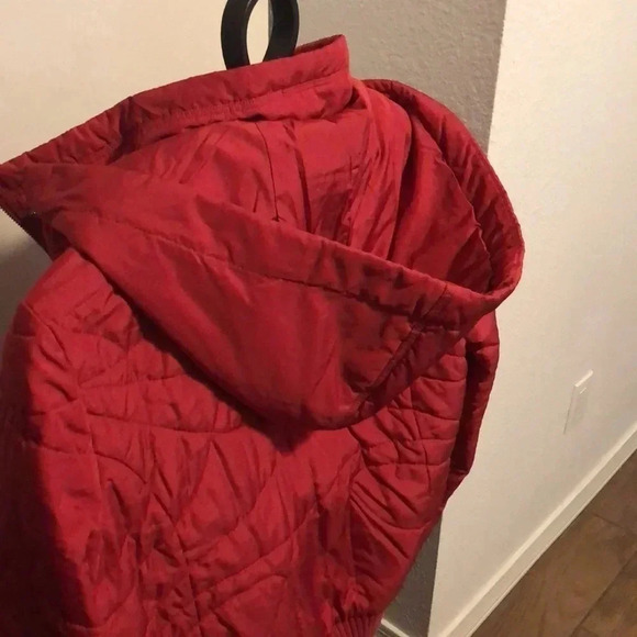 Cozy red padded winter jacket from Next. - Picture 3 of 10